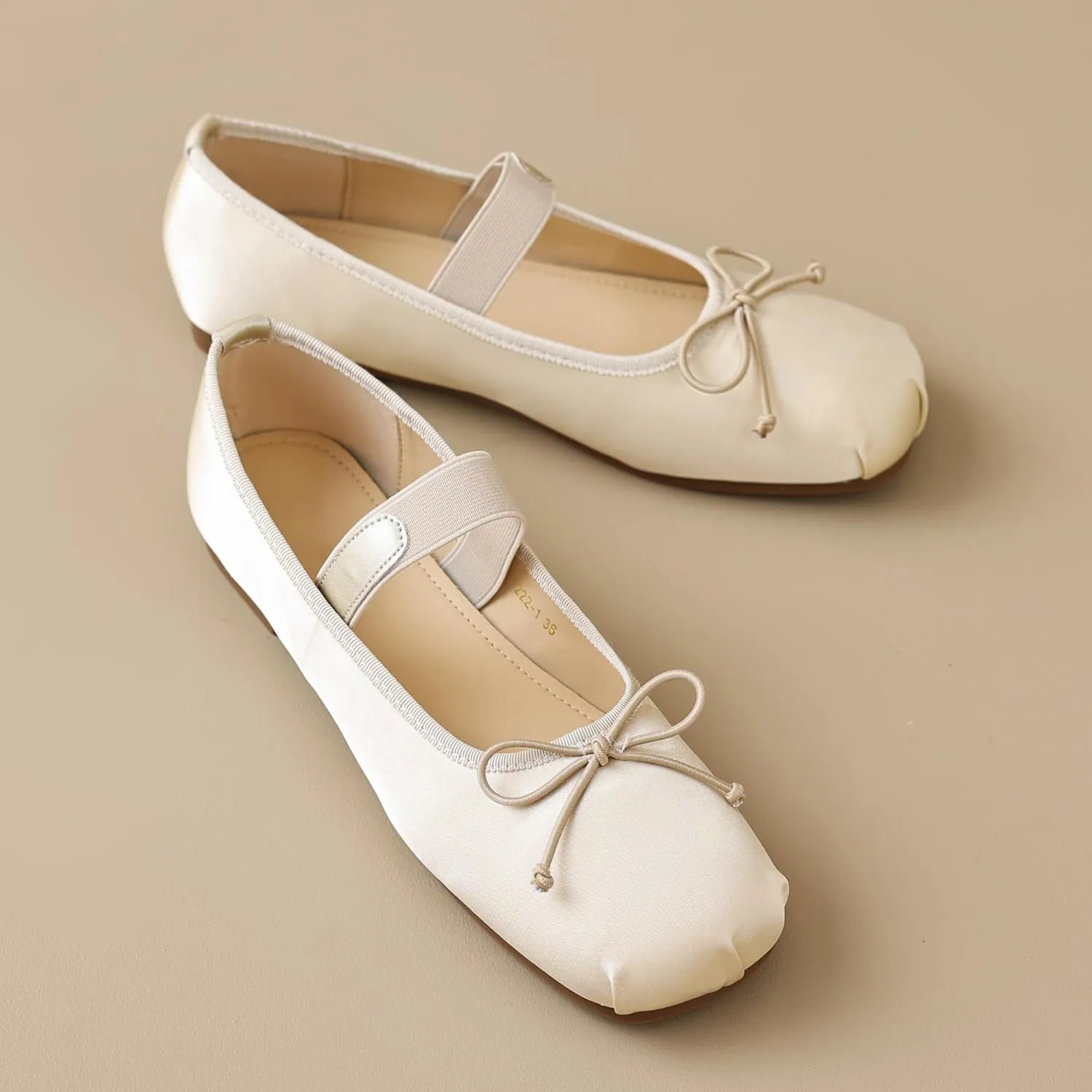 Dear Time Women's Sequin Ballets Sparkly Flat Shoes Bowknot Cute Mary Jane Shoes Elastic Strap Ballets Shoes