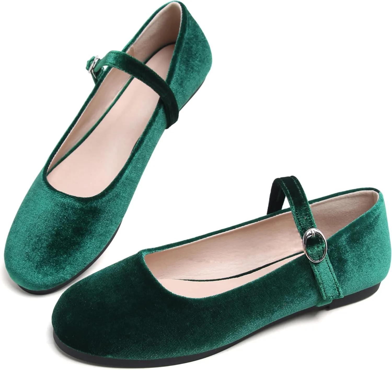 Dear Time Women's Square Toe Ballet Flats Elegant Comfortable Mary Jane Flats Dress Flats Shoes