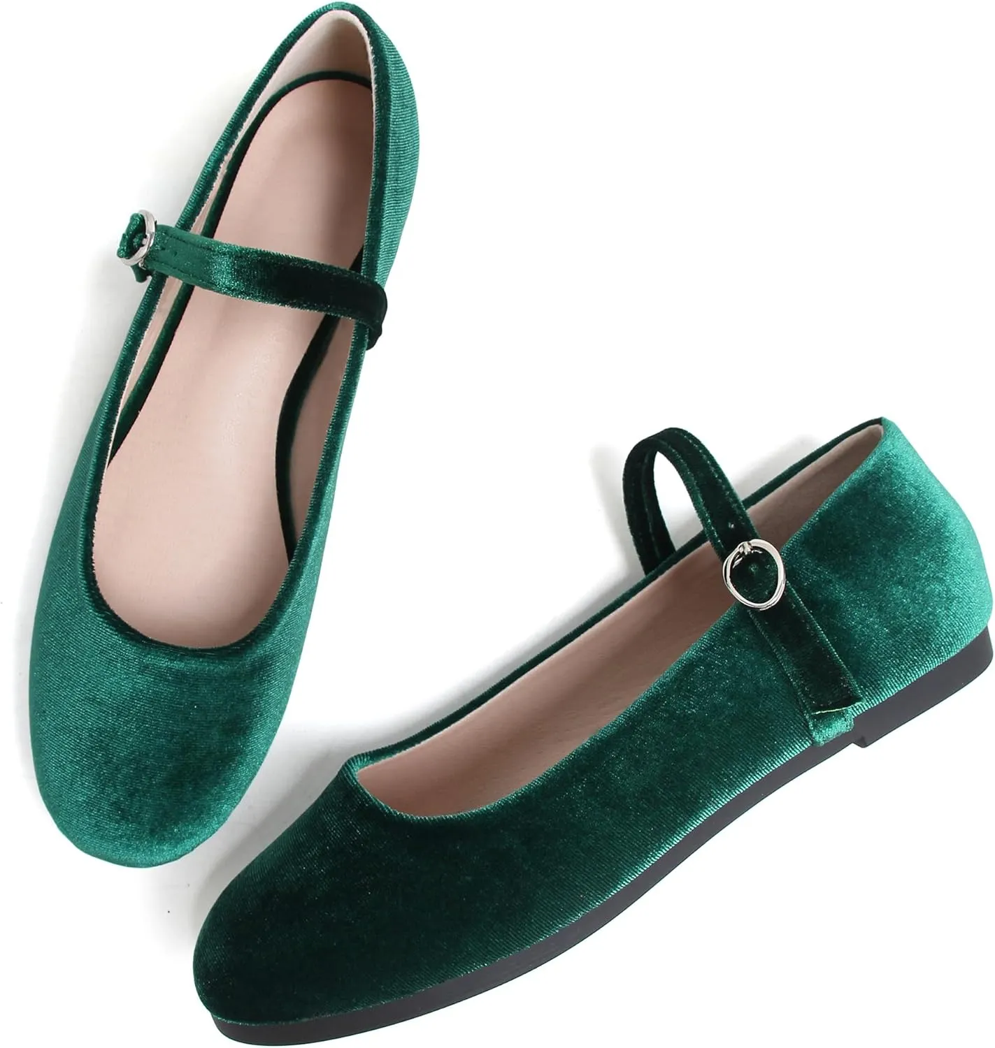 Dear Time Women's Square Toe Ballet Flats Elegant Comfortable Mary Jane Flats Dress Flats Shoes