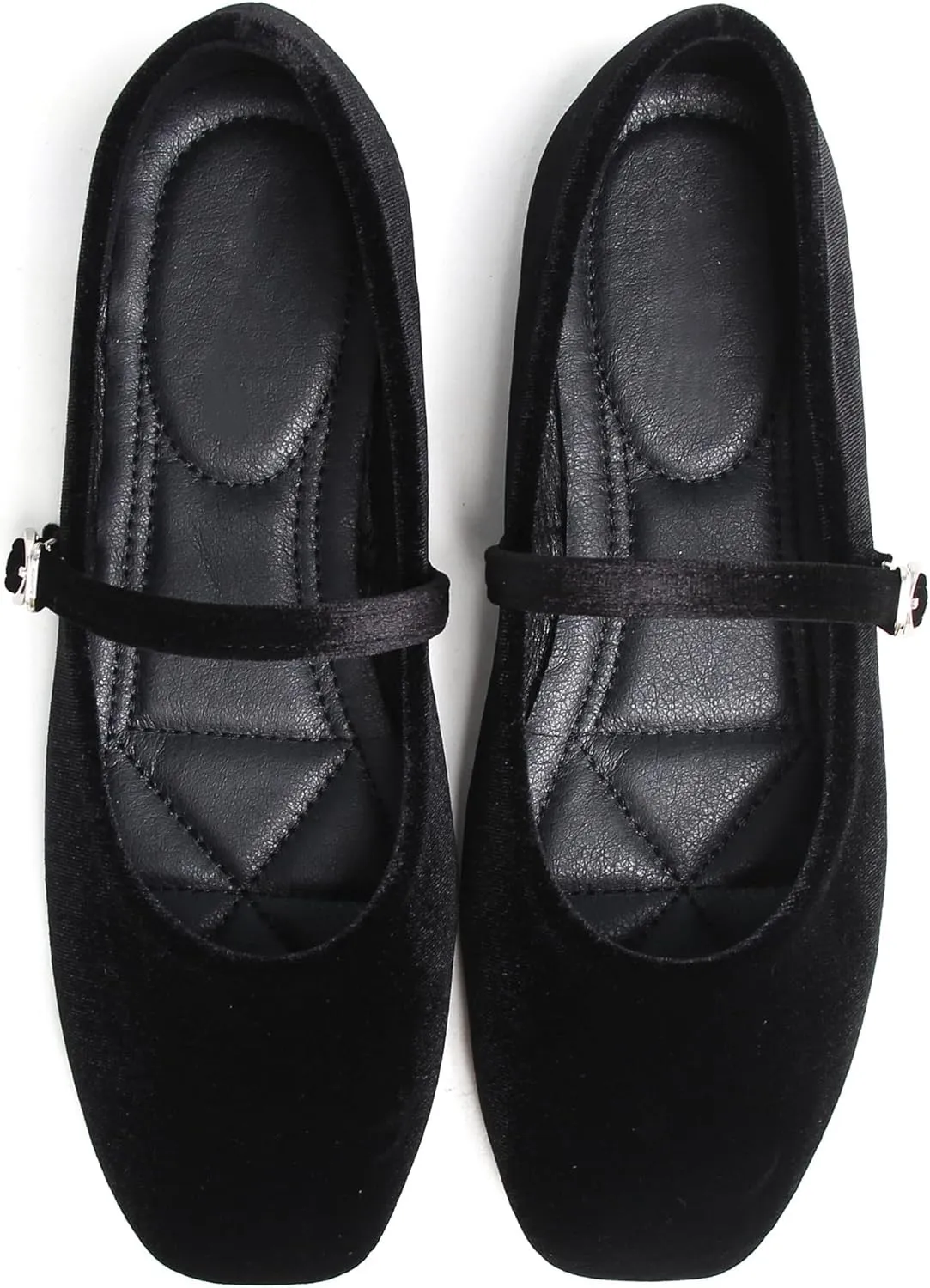 Dear Time Women's Square Toe Ballet Flats Elegant Comfortable Mary Jane Flats Dress Flats Shoes