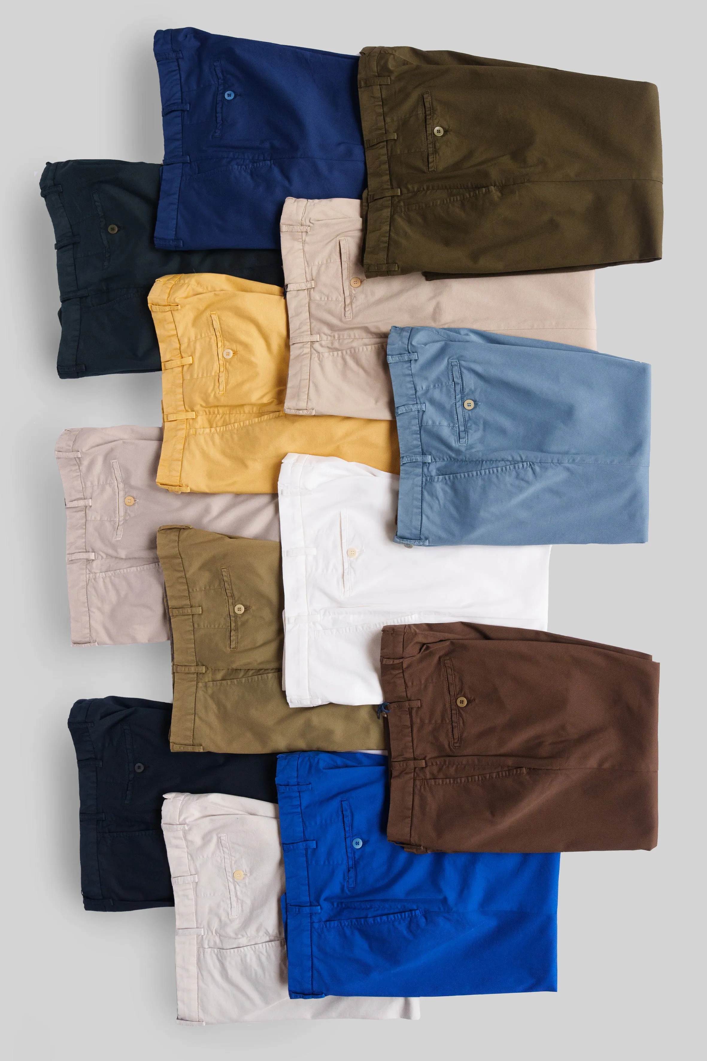 Denim blue cotton supima sport trousers