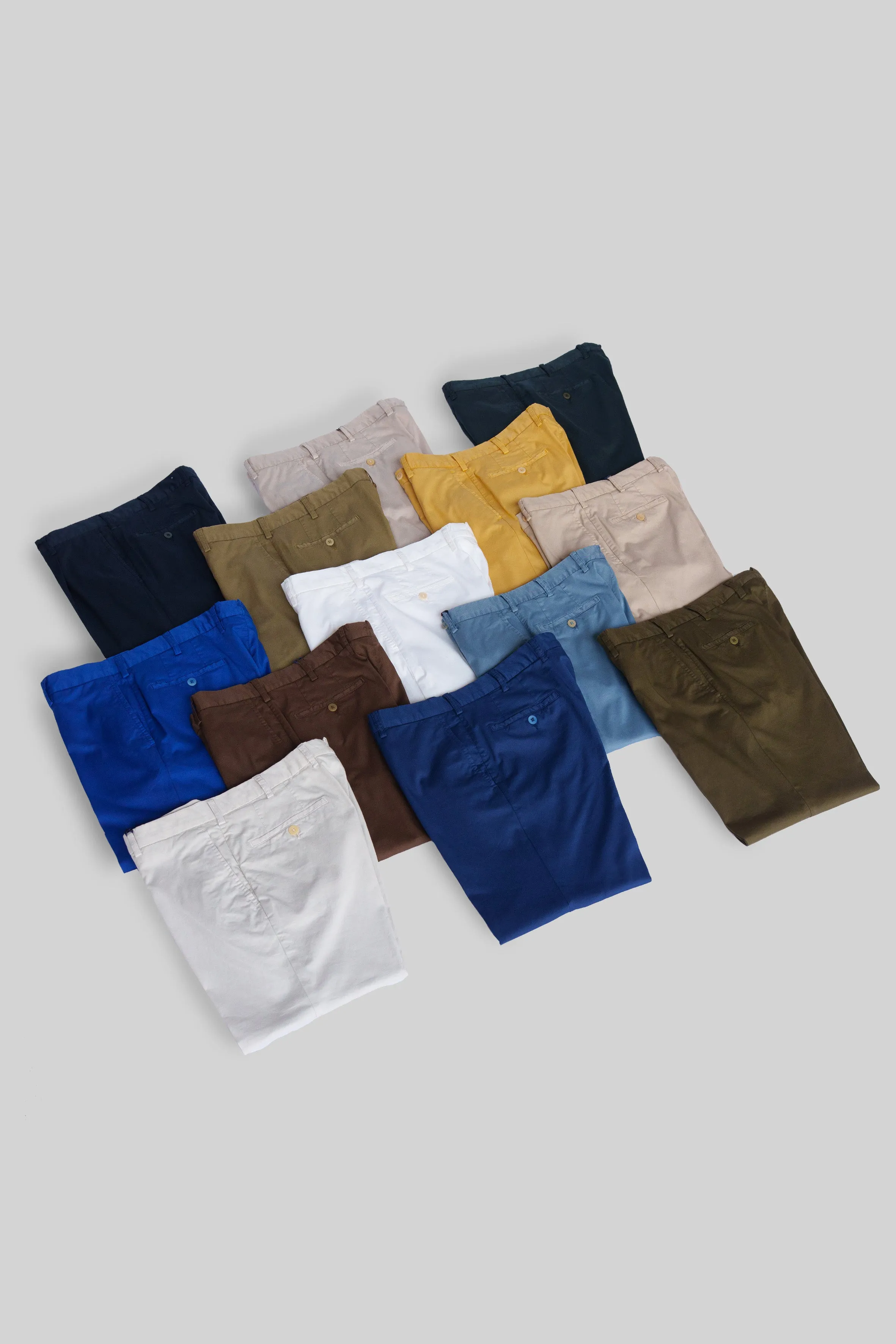 Denim blue cotton supima sport trousers