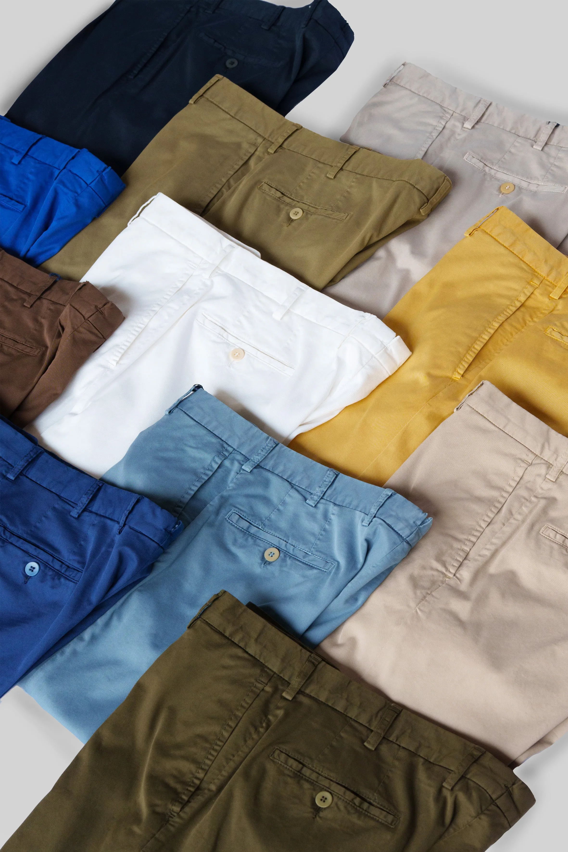 Denim blue cotton supima sport trousers