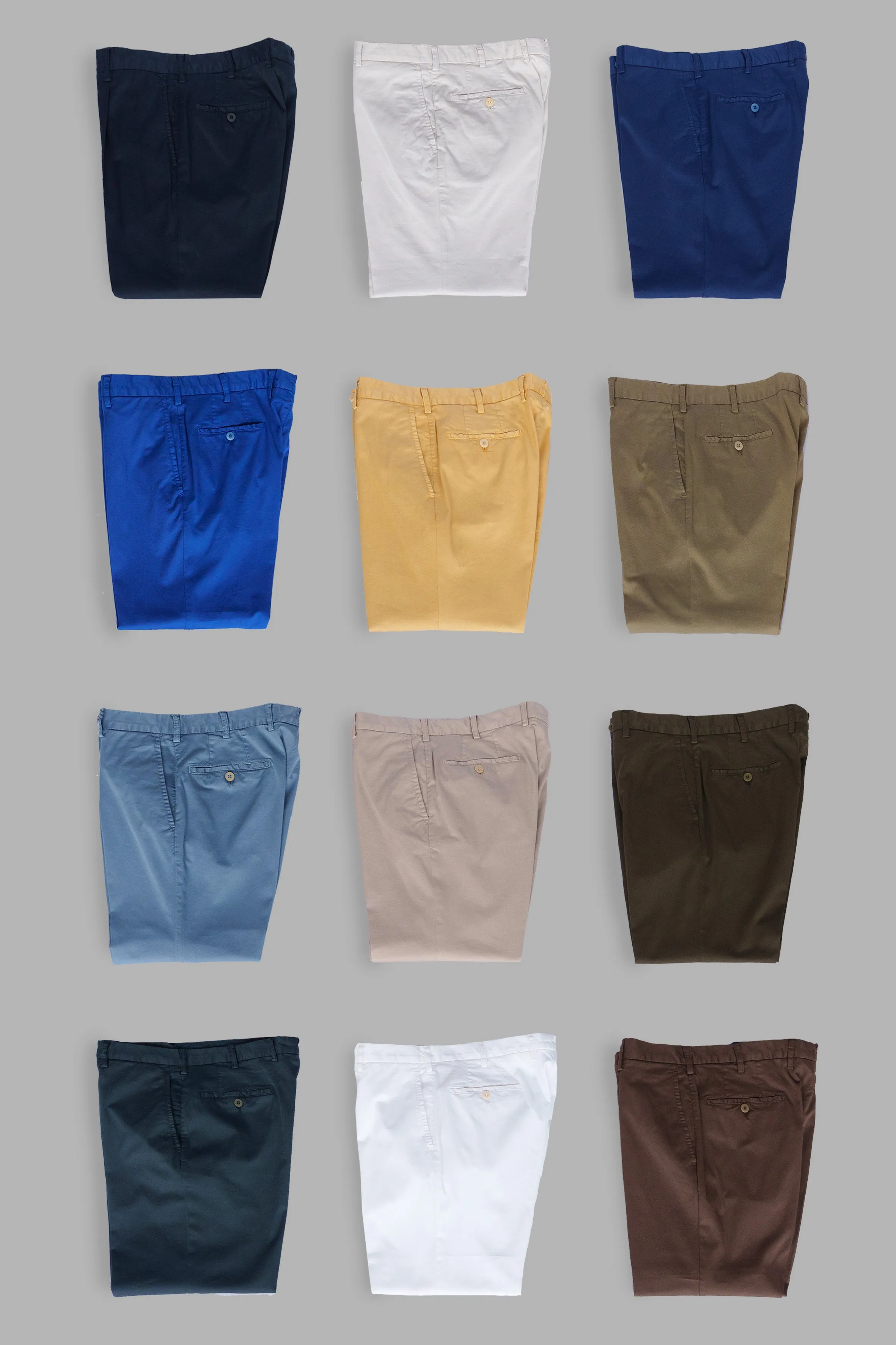 Denim blue cotton supima sport trousers