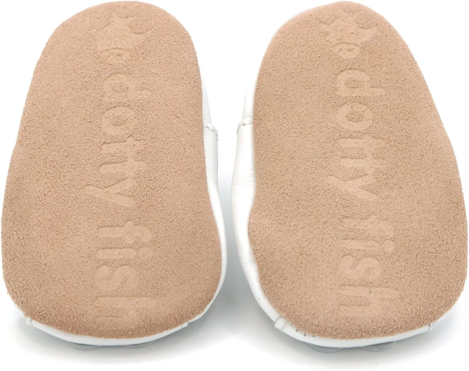 Dotty Fish Infant and Toddler Soft Leather Sandals – Barefoot-Friendly, Non-Slip Suede Sole, Podiatrist Recommended, Breathable Baby-Safe Leather, British Brand – Fits 0–4 Years