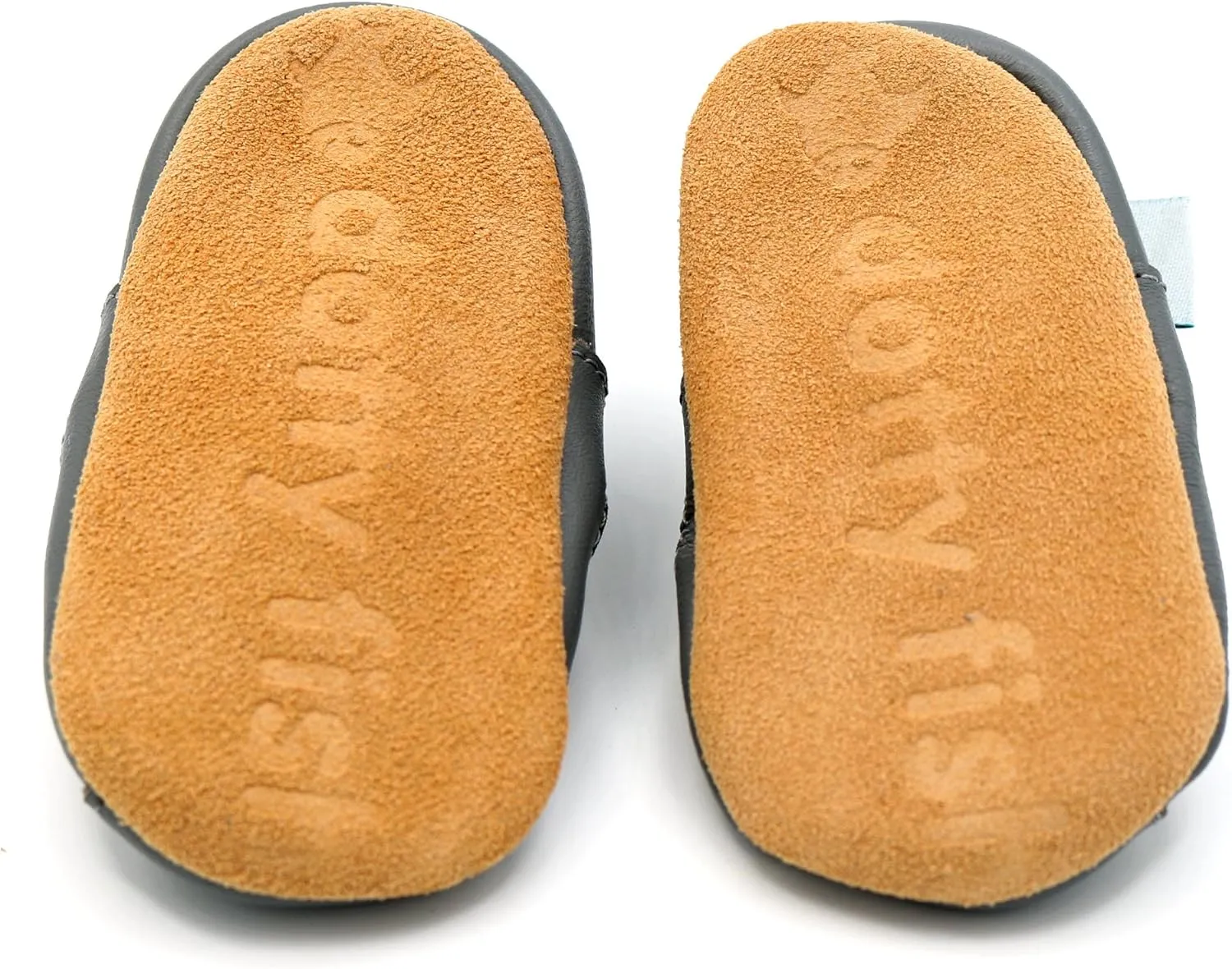 Dotty Fish Infant and Toddler Soft Leather Sandals – Barefoot-Friendly, Non-Slip Suede Sole, Podiatrist Recommended, Breathable Baby-Safe Leather, British Brand – Fits 0–4 Years