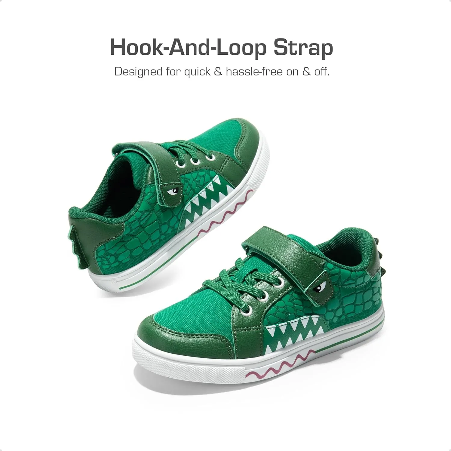 DREAM PAIRS Boys Sneakers Little Kids Toddler Shoes Storybook Causal Walking Shoes Non-Slip with Hook and Loop