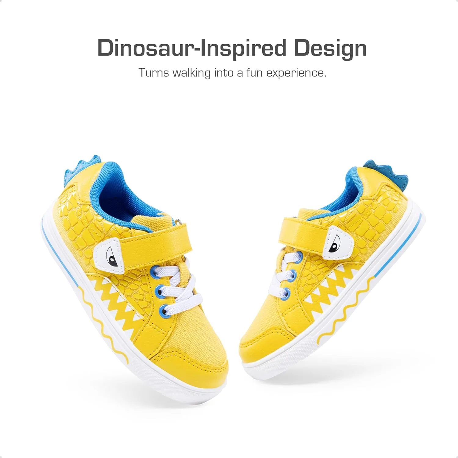 DREAM PAIRS Boys Sneakers Little Kids Toddler Shoes Storybook Causal Walking Shoes Non-Slip with Hook and Loop