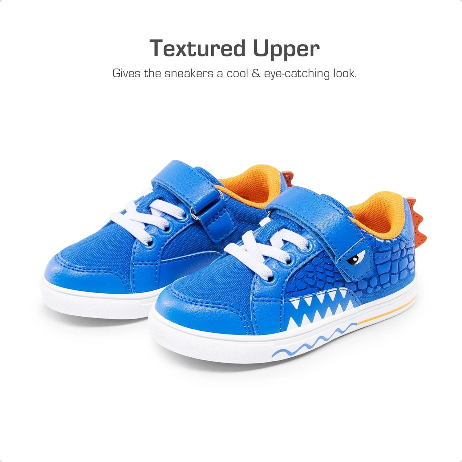 DREAM PAIRS Boys Sneakers Little Kids Toddler Shoes Storybook Causal Walking Shoes Non-Slip with Hook and Loop