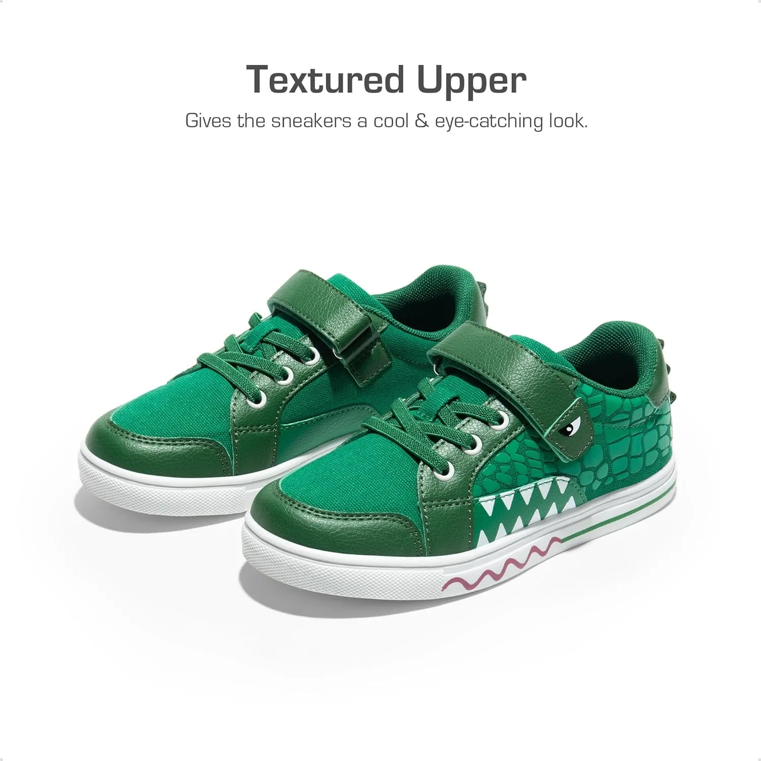 DREAM PAIRS Boys Sneakers Little Kids Toddler Shoes Storybook Causal Walking Shoes Non-Slip with Hook and Loop