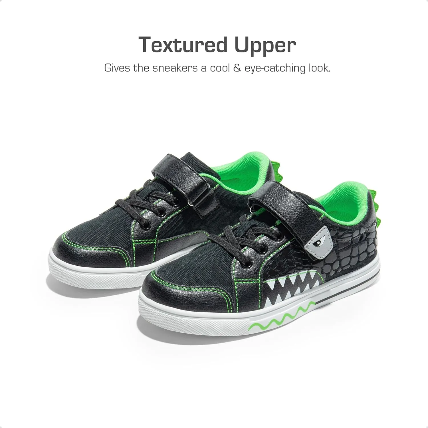 DREAM PAIRS Boys Sneakers Little Kids Toddler Shoes Storybook Causal Walking Shoes Non-Slip with Hook and Loop