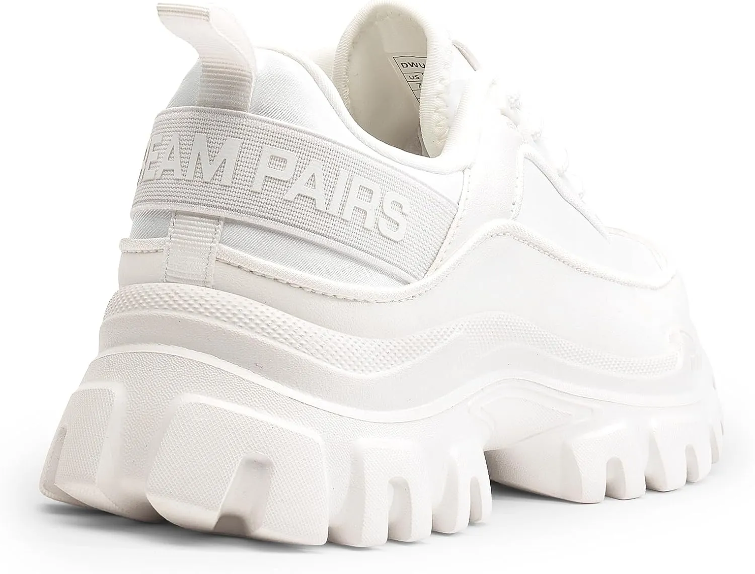 DREAM PAIRS Women Platform Chunky Fashion Sneakers Walking Lace-Up Comfortable Sport Stylish Lightweight Classic Casual Work Tennis Shoes