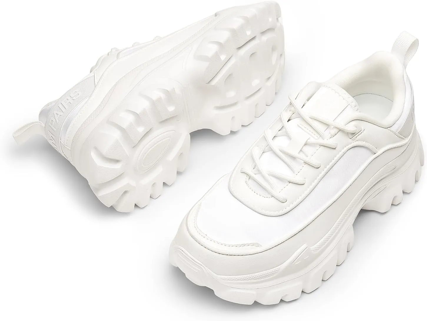 DREAM PAIRS Women Platform Chunky Fashion Sneakers Walking Lace-Up Comfortable Sport Stylish Lightweight Classic Casual Work Tennis Shoes