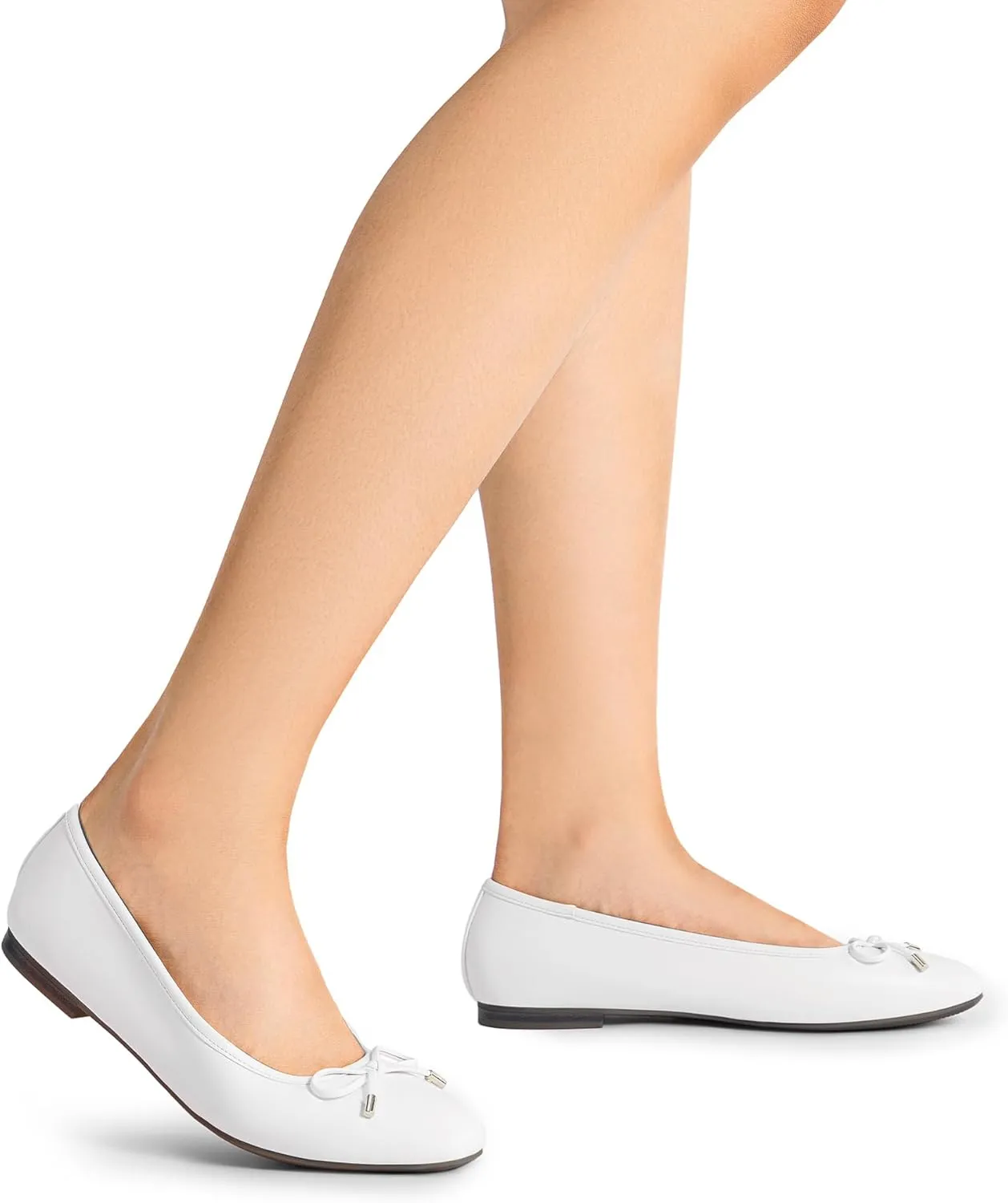 DREAM PAIRS Women's Flats Square Toe Ballet Flats Comfortable Casual Ballerina Flat Dress Shoes with Bow Suitable for Dressy Business Casual Work Office