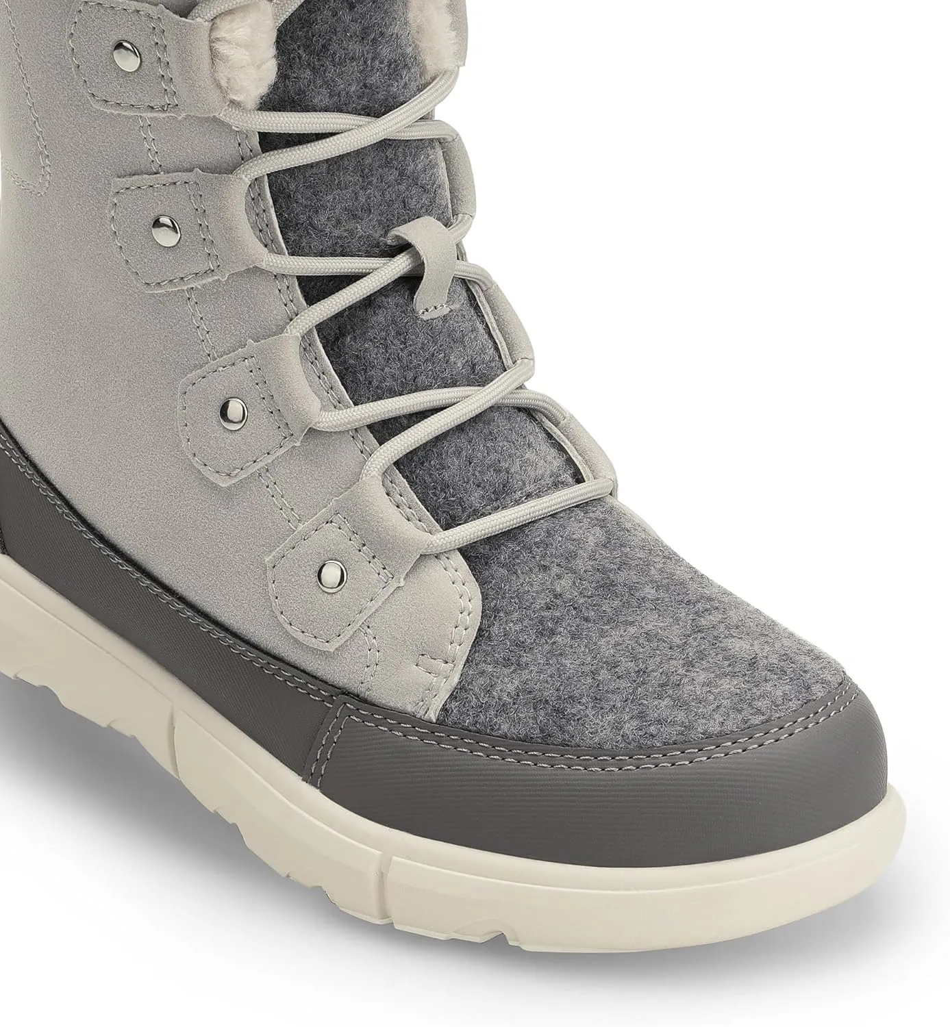 DREAM PAIRS Womens Winter Boots Cozy Faux Fur Anti-Slip Snow Boots Lace Up Comfort Stylish Ankle Booties for Cold Weather City Walk