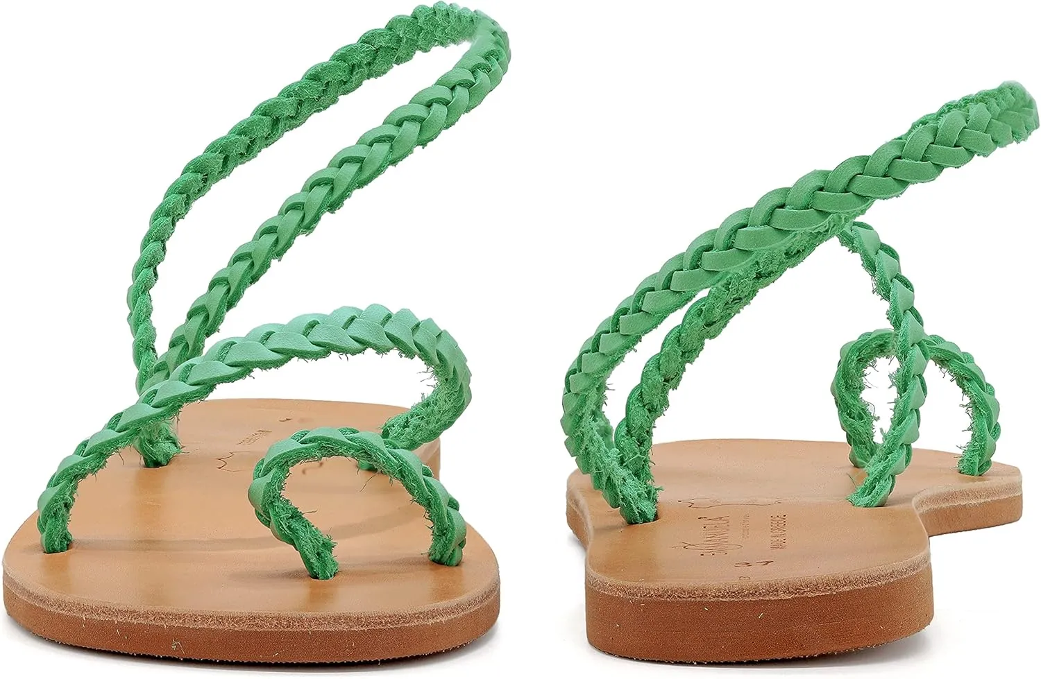Emmanuela Ancient Greek Handmade Braided Leather Sandals, Quality Ankle Strap Slip on Summer Shoes for Women, Open Toe Flat Sandals, Boho Chic Sandals