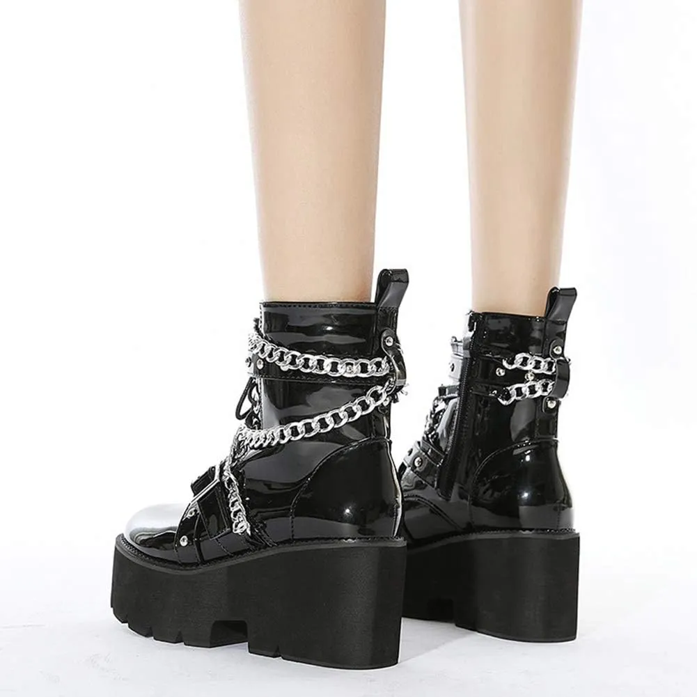 Erocalli Platform Mary Janes for Women Fashion Chunky High Heels Platform Pumps