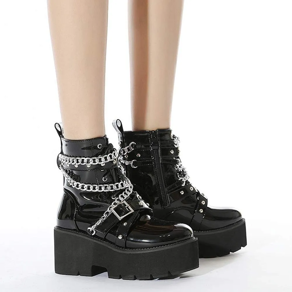 Erocalli Platform Mary Janes for Women Fashion Chunky High Heels Platform Pumps
