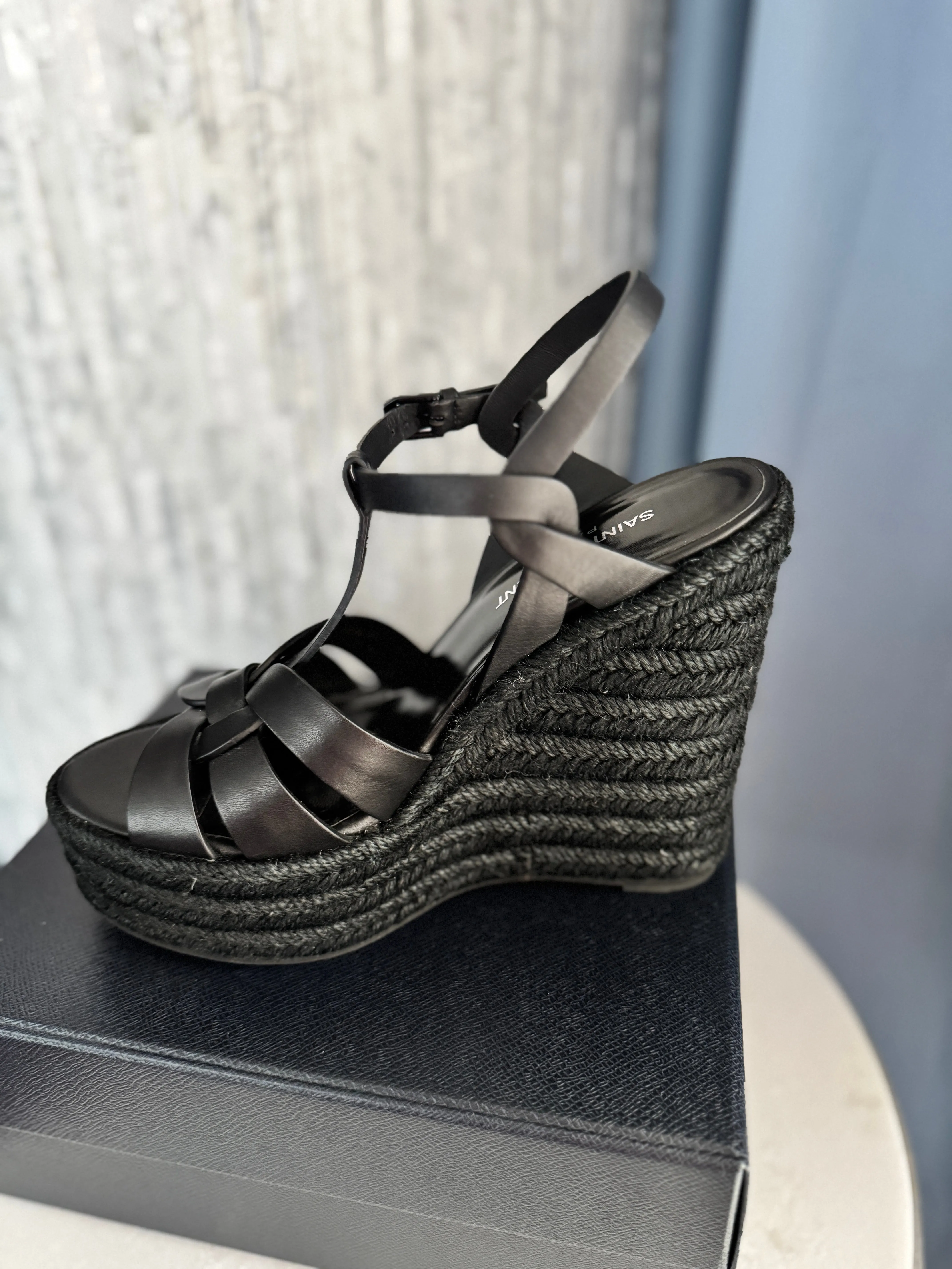 Espadrilles 38 Invitation-only deal Wedge, Laurent Special collections Saint Sz. Tribute