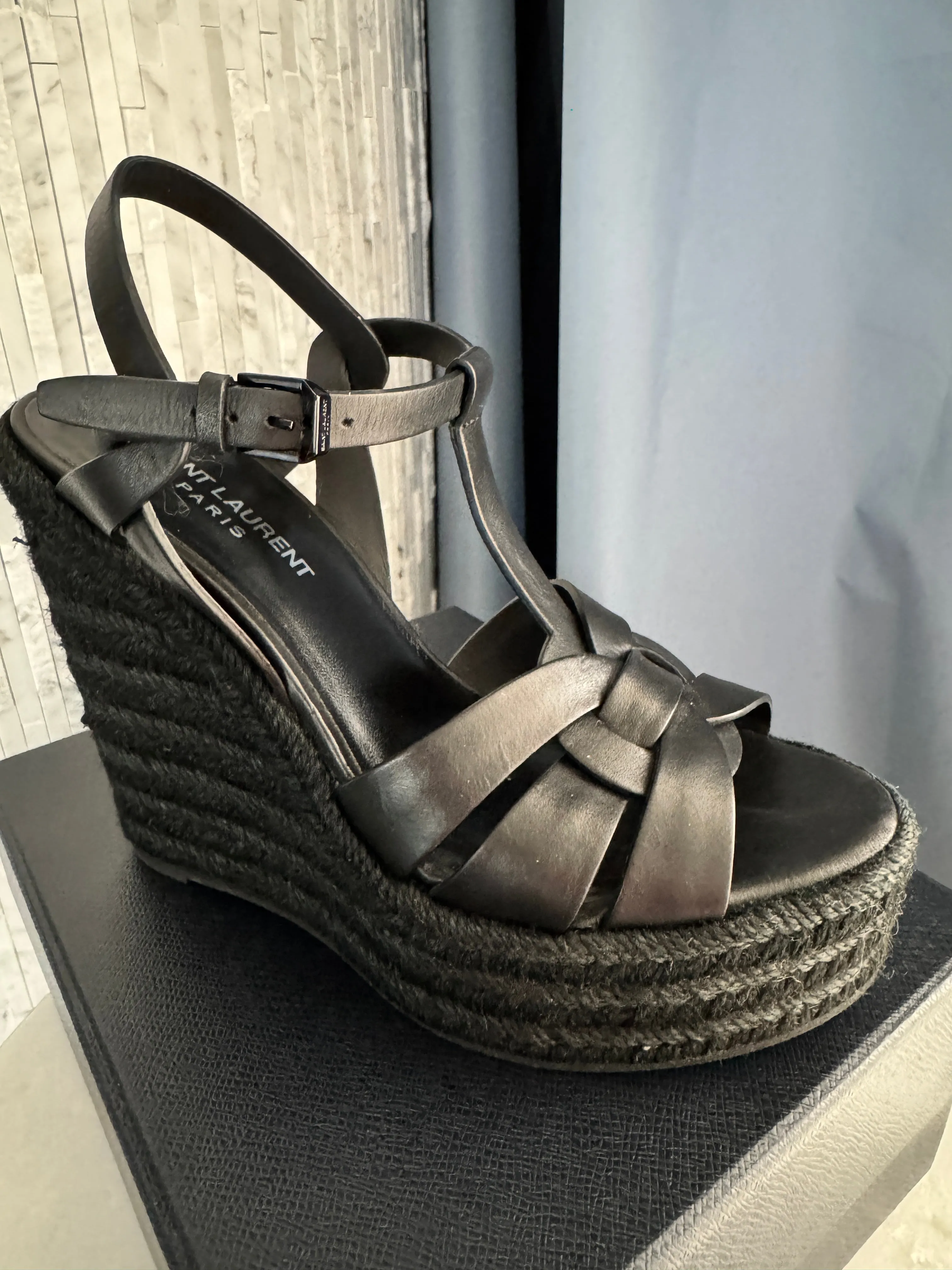 Espadrilles 38 Invitation-only deal Wedge, Laurent Special collections Saint Sz. Tribute