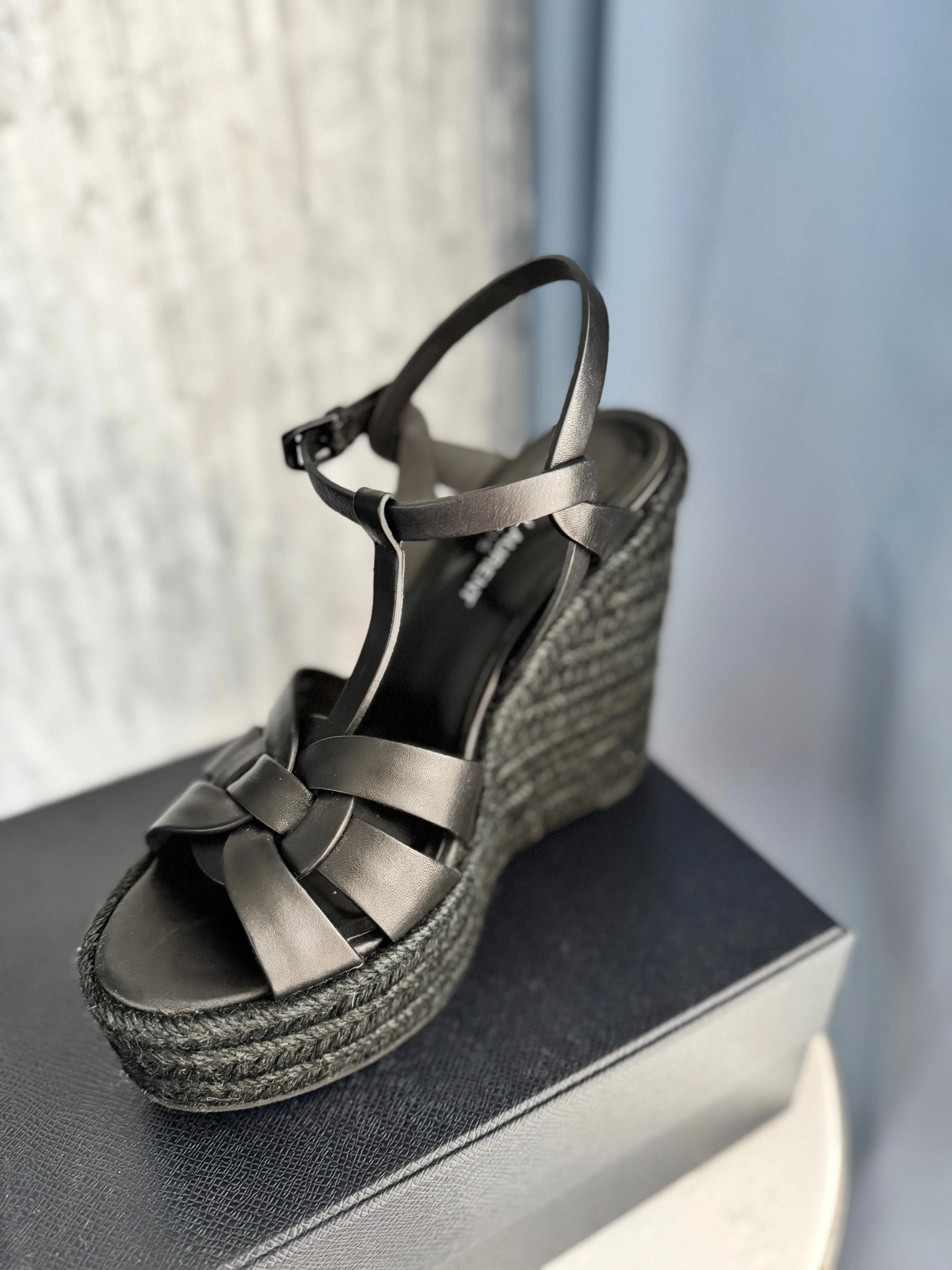 Espadrilles 38 Invitation-only deal Wedge, Laurent Special collections Saint Sz. Tribute