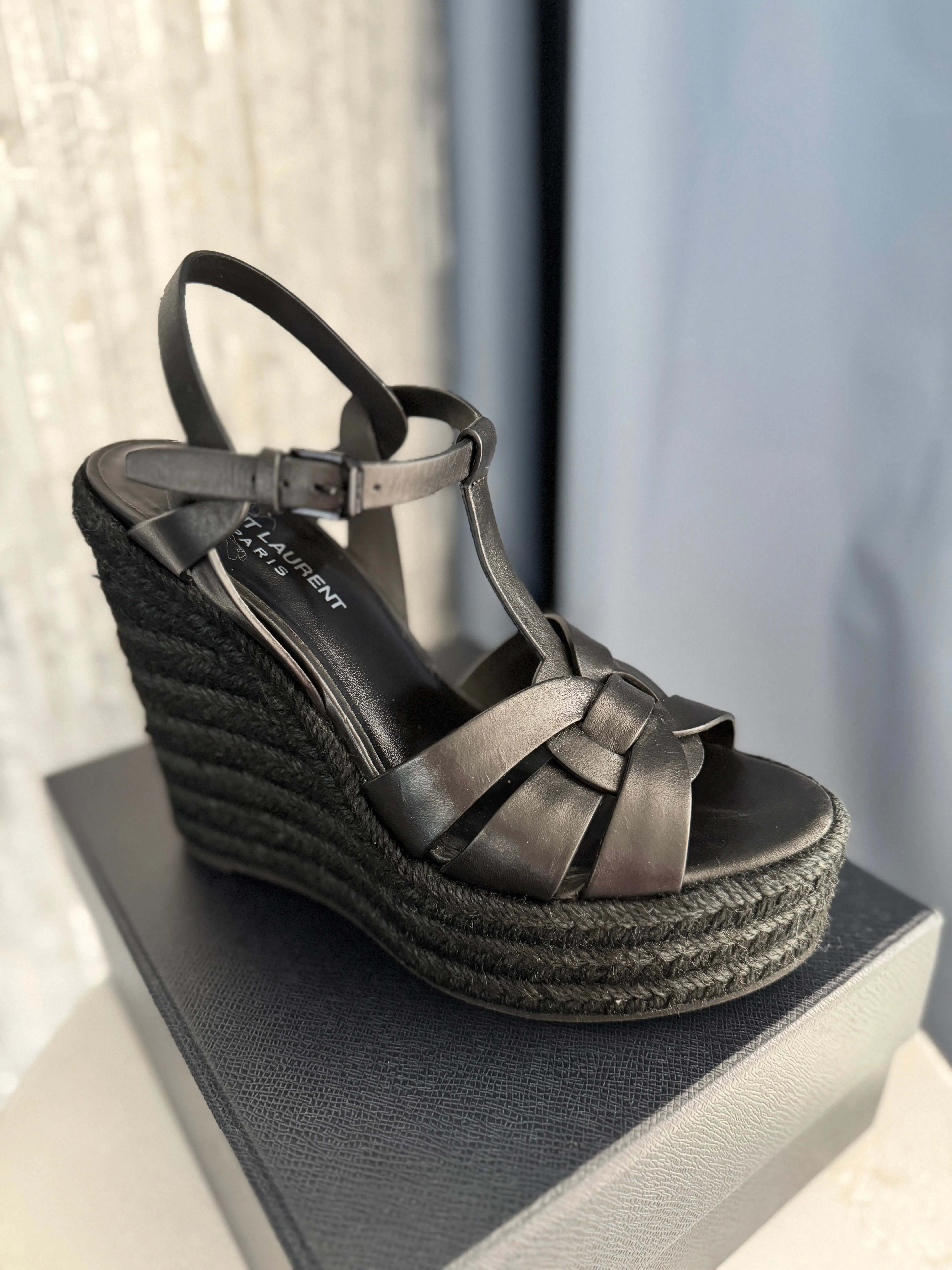 Espadrilles 38 Invitation-only deal Wedge, Laurent Special collections Saint Sz. Tribute