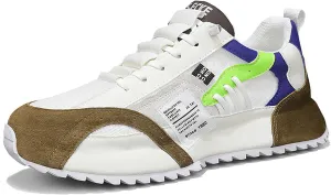Exusiai Men's Casual Fashion Sports Shoes Low-Top Breathable Fabric Upper Round Toe Cap Sneakers Outdoor Walking Jogging