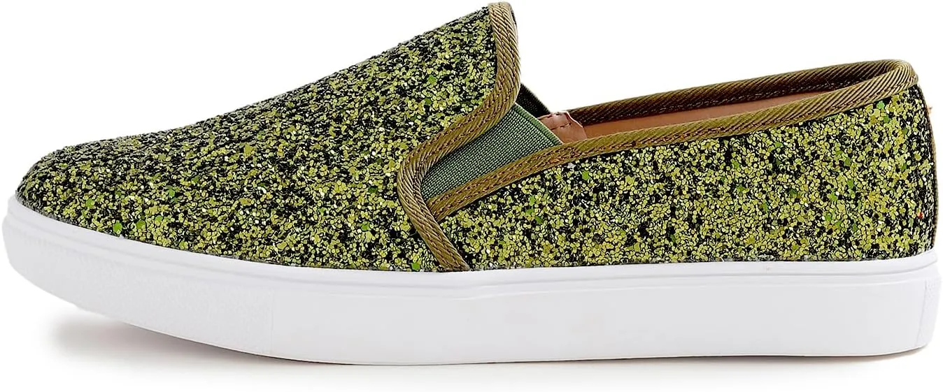 FEVERSOLE Women's Fashion Slip-On Sneaker Casual Flat Loafers