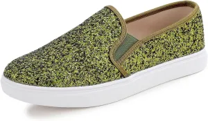 FEVERSOLE Women's Fashion Slip-On Sneaker Casual Flat Loafers