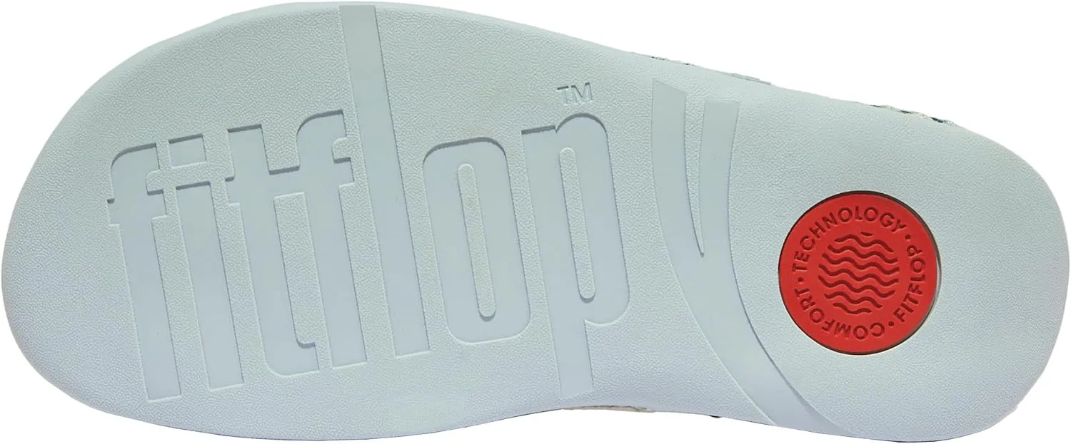FitFlop Women's Surfa Multi-Tone Webbing Toe-Post Sandals Wedge