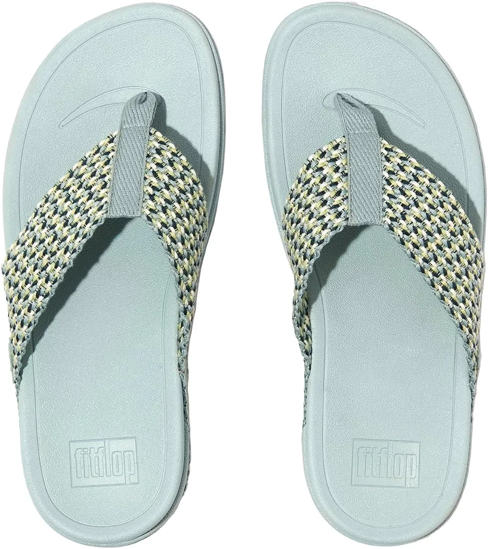 FitFlop Women's Surfa Multi-Tone Webbing Toe-Post Sandals Wedge