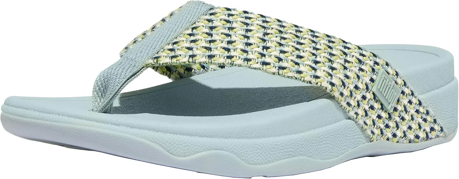 FitFlop Women's Surfa Multi-Tone Webbing Toe-Post Sandals Wedge
