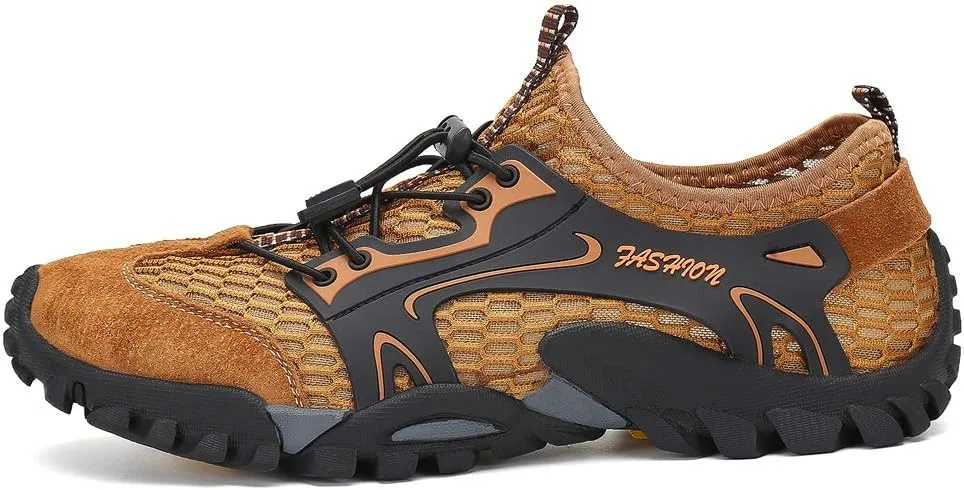FLARUT Men's Sandals Barefoot Hiking Shoes Quick Dry Breathable Mesh Lightweight Outdoor Training Water Walking Shoes