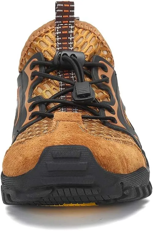 FLARUT Men's Sandals Barefoot Hiking Shoes Quick Dry Breathable Mesh Lightweight Outdoor Training Water Walking Shoes