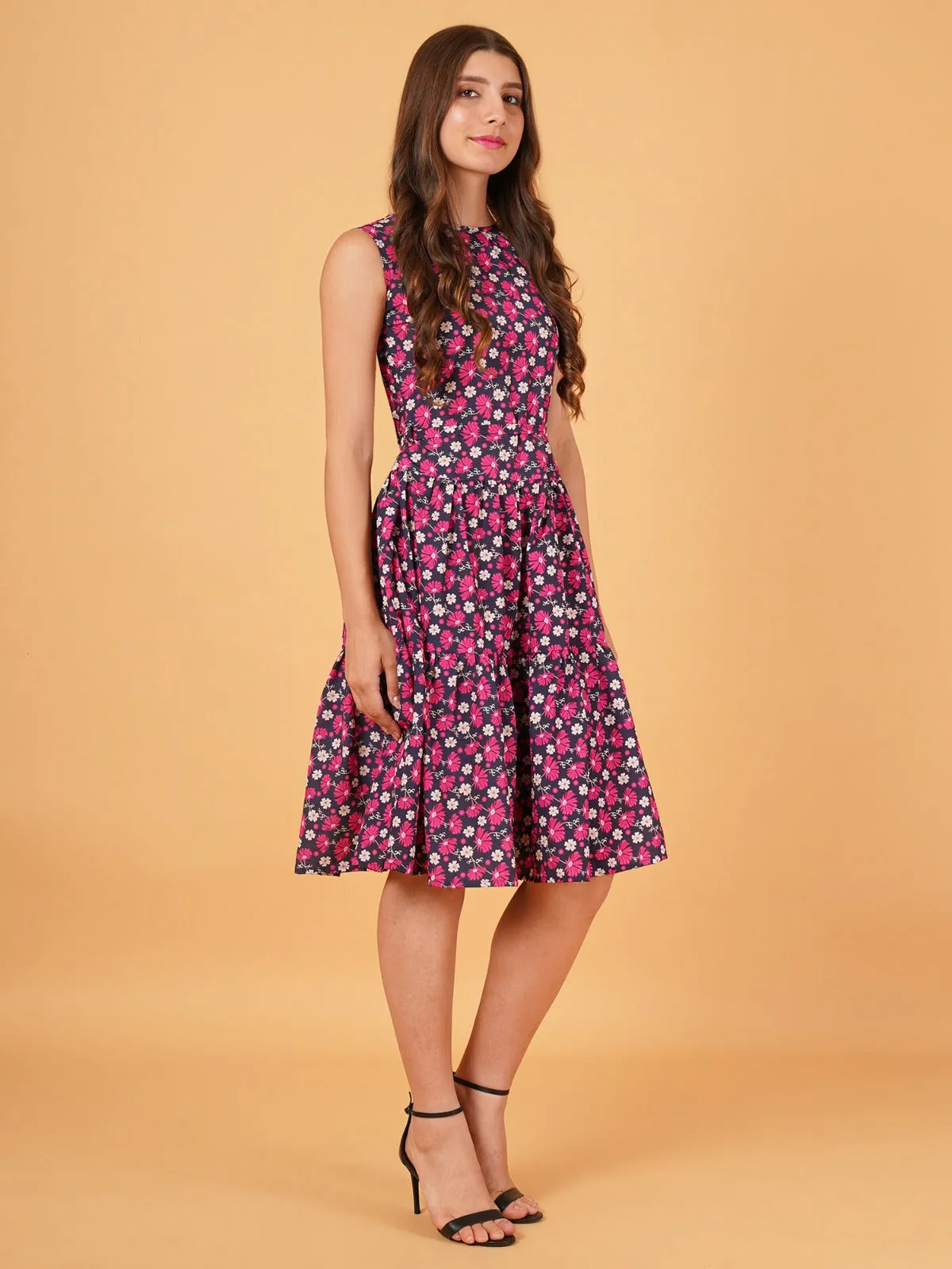 FLORAL PRINT  DRESS