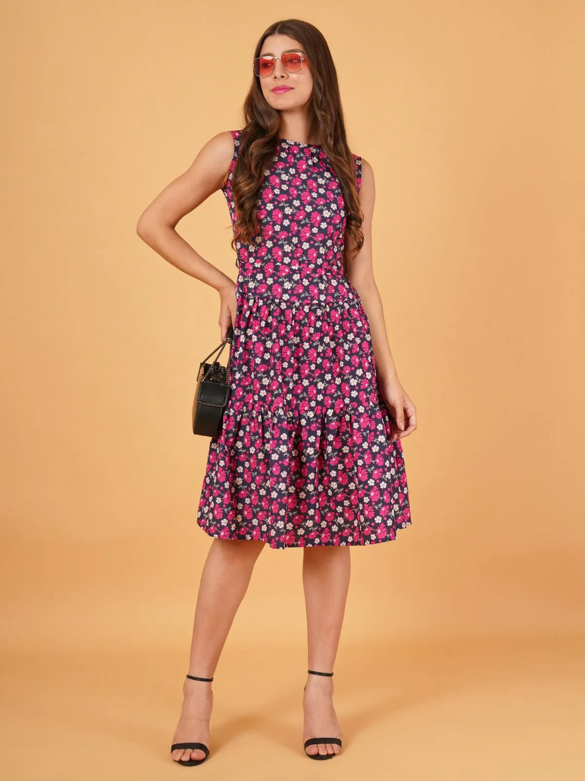 FLORAL PRINT  DRESS