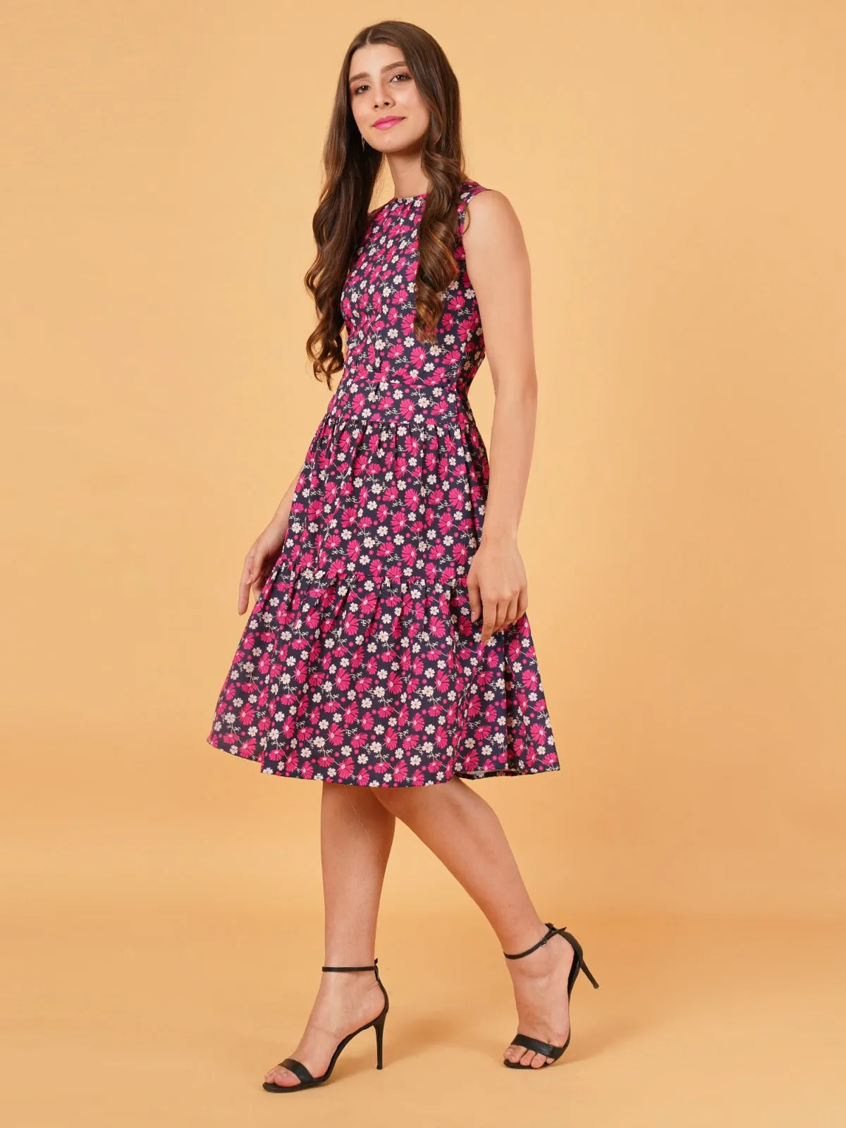 FLORAL PRINT  DRESS