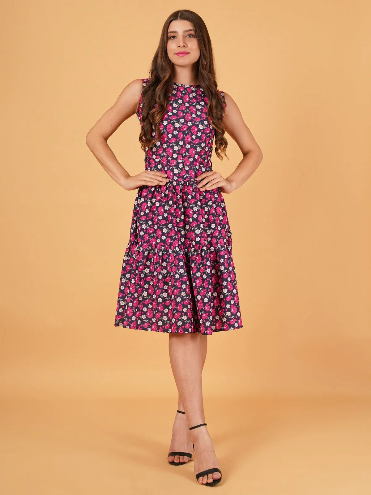 FLORAL PRINT  DRESS