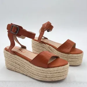FSJ Women Chic Open Toe Platform Wedge High Heel Espadrilles Sandals Fashion Ank