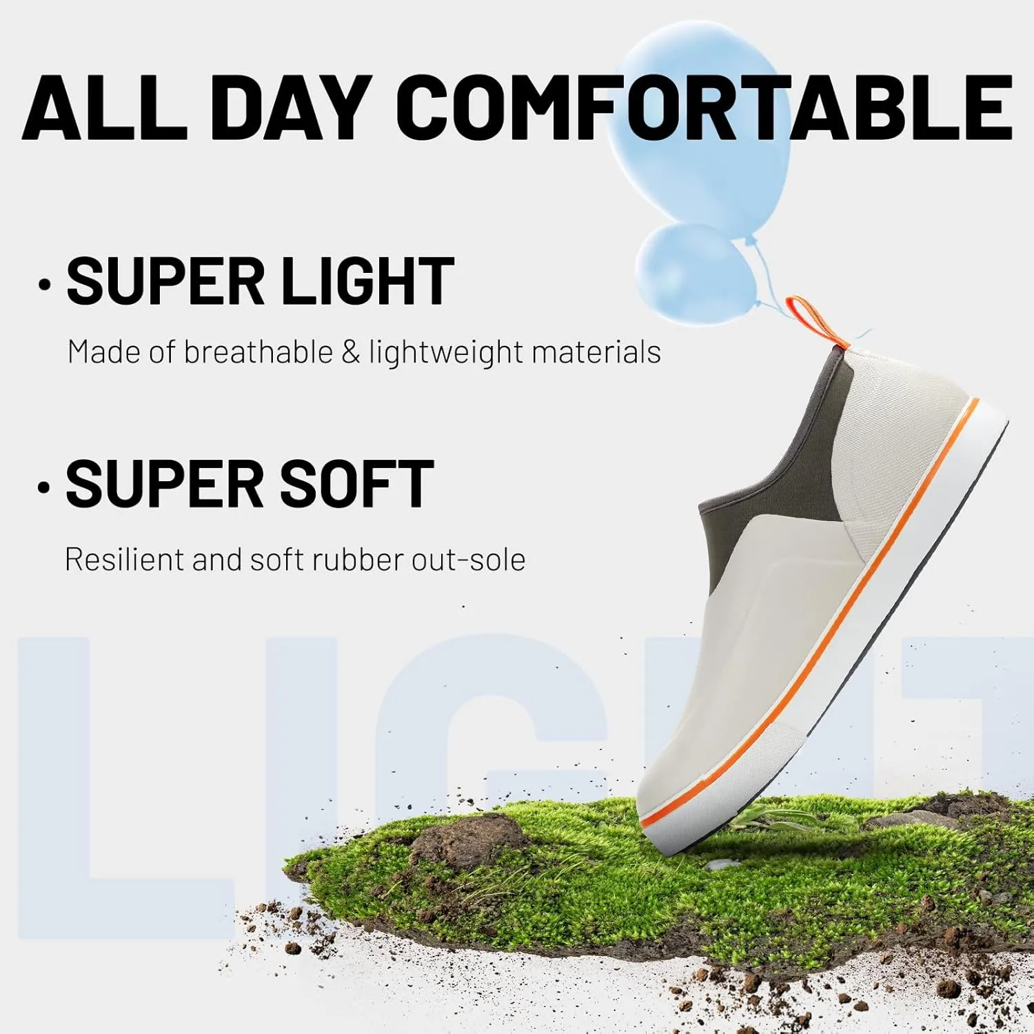 Furuian Deck Shoes Men's Short Rain Boots Waterproof Shoes Rubber Deck Boots Lightweight Fishing Rain Shoes Non-slip Fishing Boots for Gardening Outdoor Mud Walking
