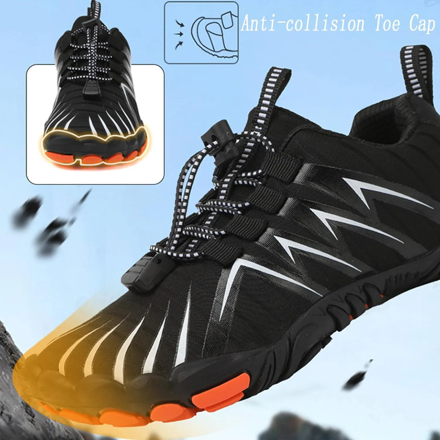 Giltpeak Hike Barefoot Womens Winter Boots, Non-Slip Walking Snow Boots for Men, Waterproof Hiking Shoes Outdoor