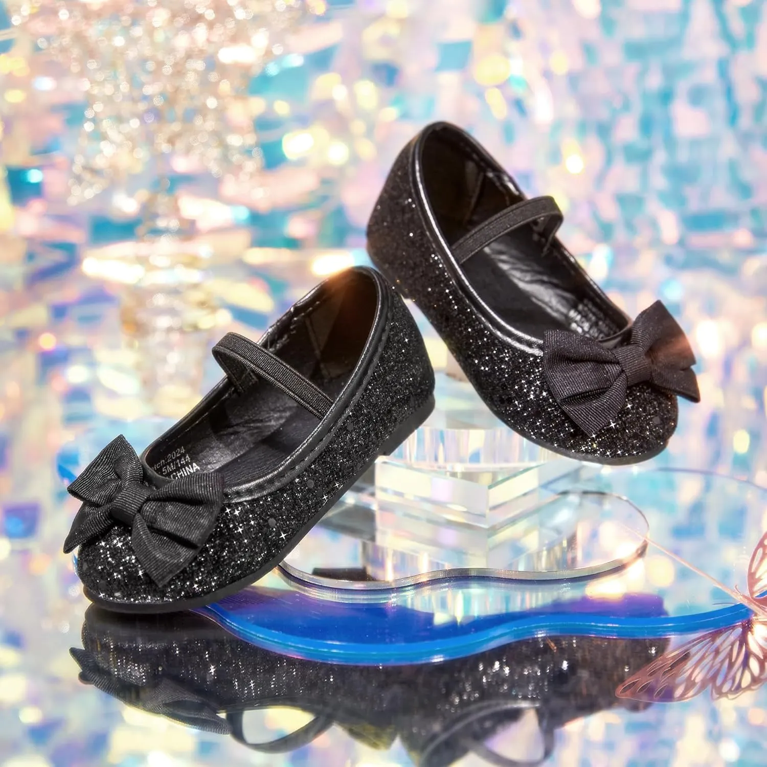 GINFIVE Toddler Girls Dress Shoes Little Girls Mary Janes Ballerina Flats Shoes Toddler