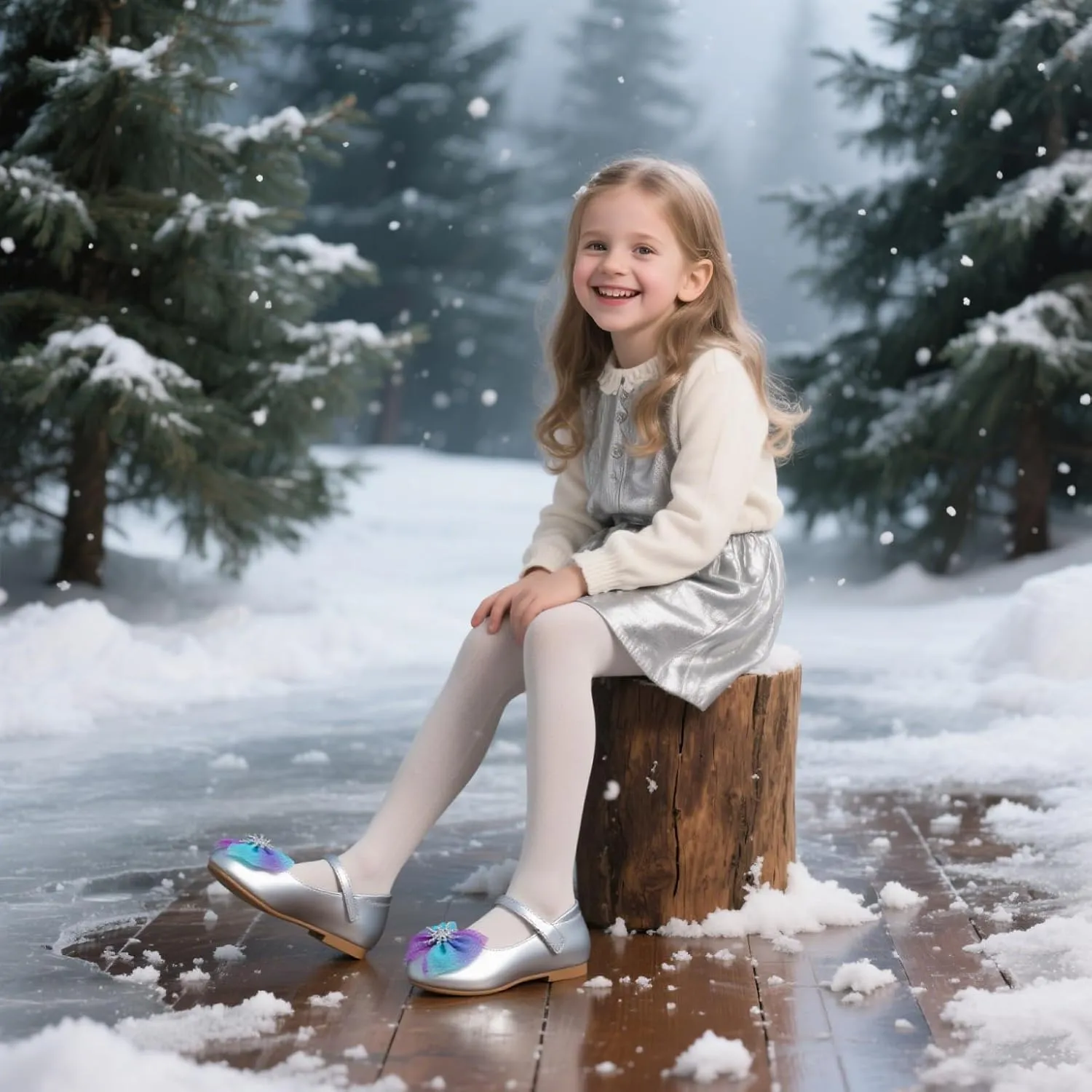GINFIVE Toddler Girls Dress Shoes Little Girls Mary Janes Ballerina Flats Shoes Toddler