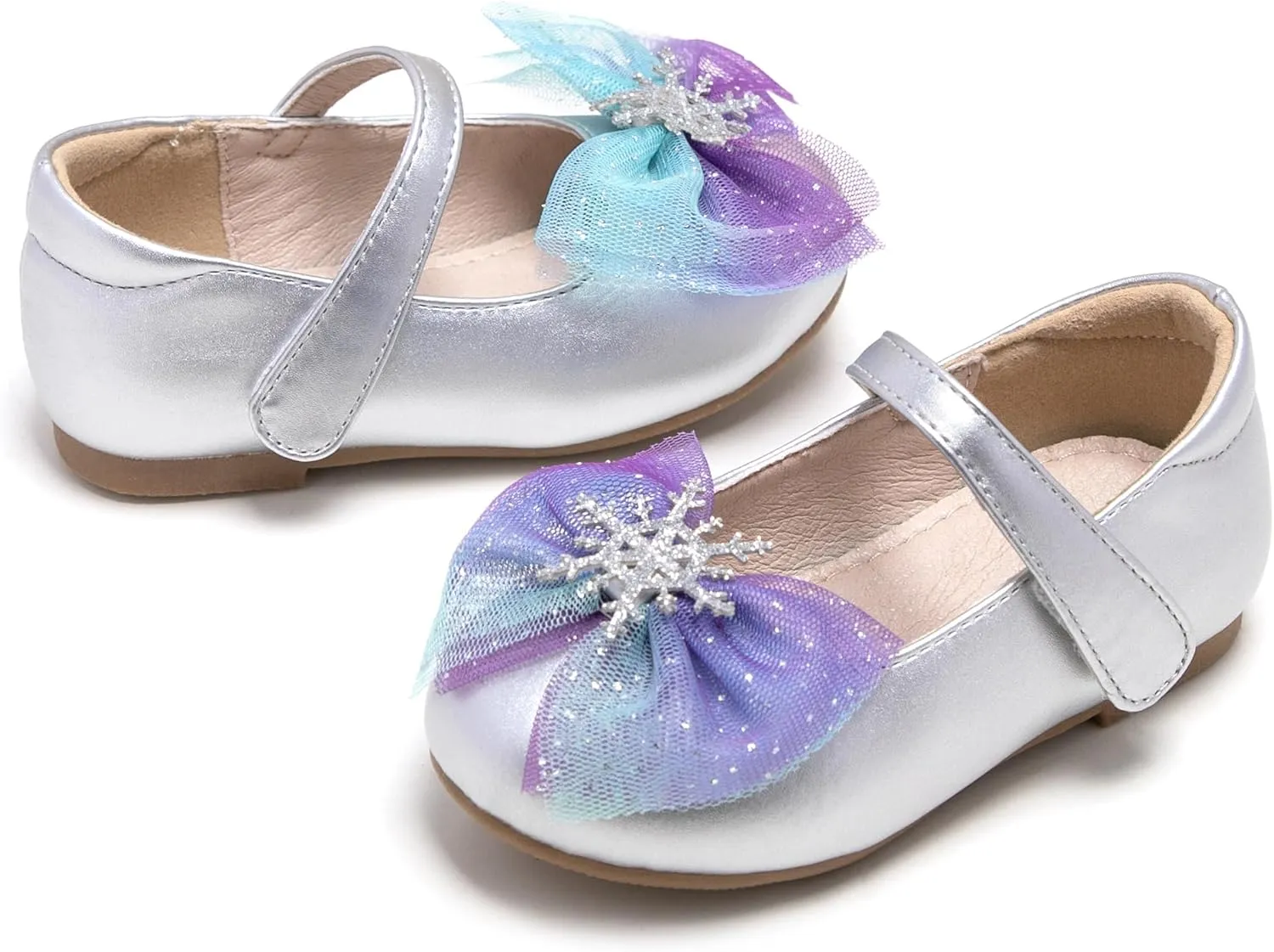 GINFIVE Toddler Girls Dress Shoes Little Girls Mary Janes Ballerina Flats Shoes Toddler
