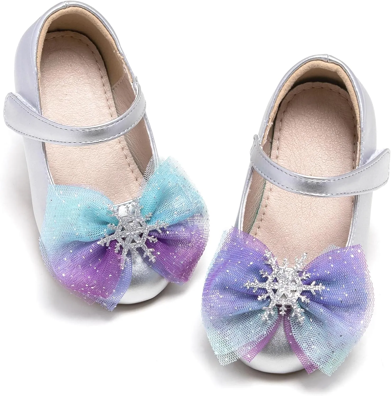 GINFIVE Toddler Girls Dress Shoes Little Girls Mary Janes Ballerina Flats Shoes Toddler