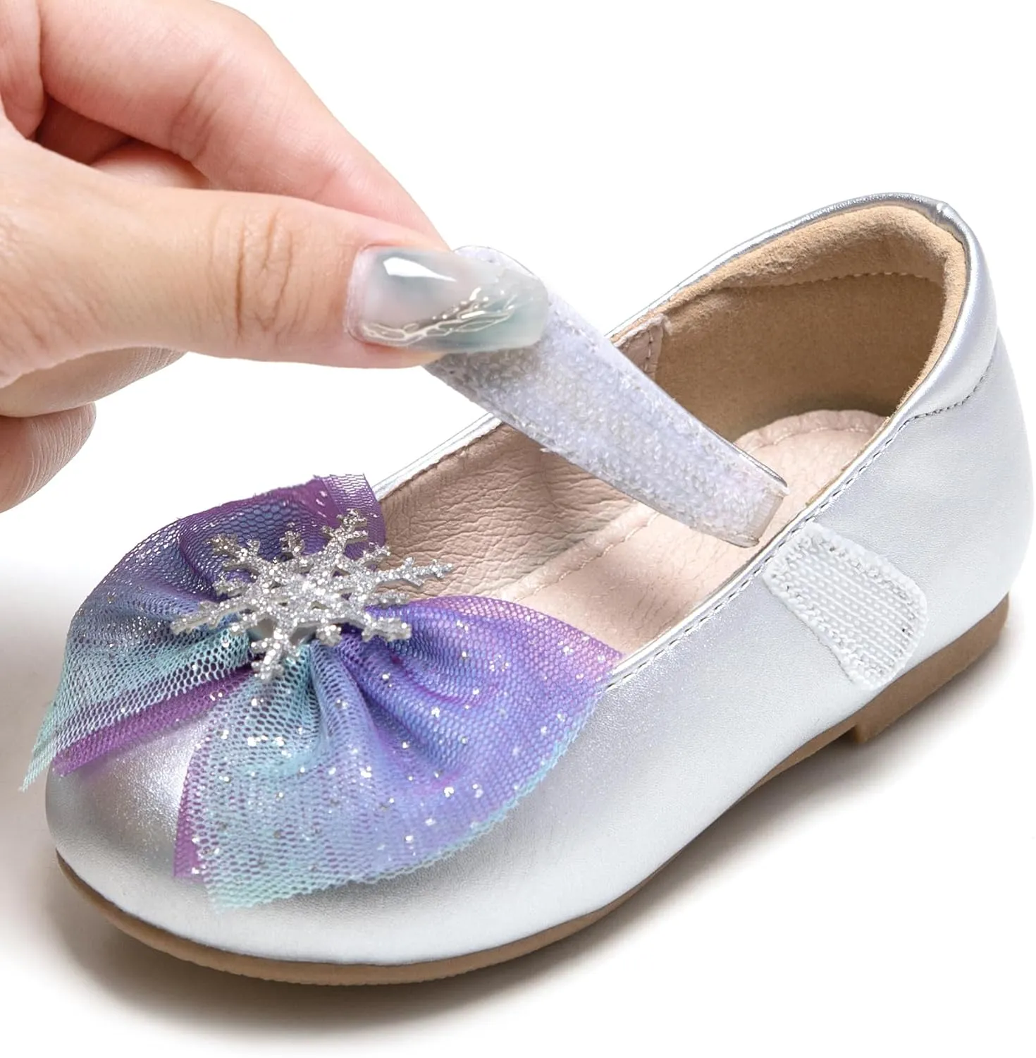GINFIVE Toddler Girls Dress Shoes Little Girls Mary Janes Ballerina Flats Shoes Toddler