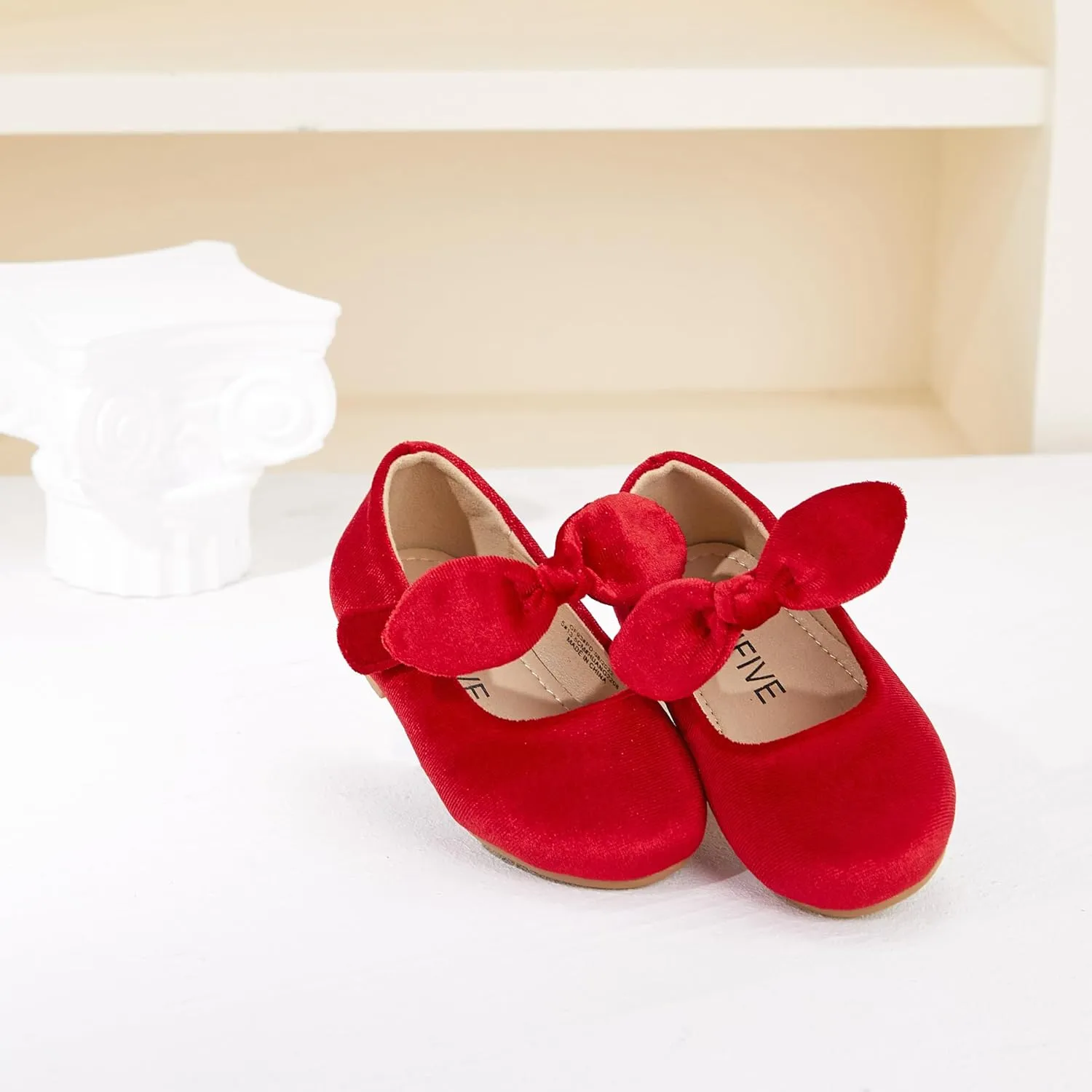 GINFIVE Toddler Girls Dress Shoes Mary Janes Ballerina Flats for Girls Shoes Toddler