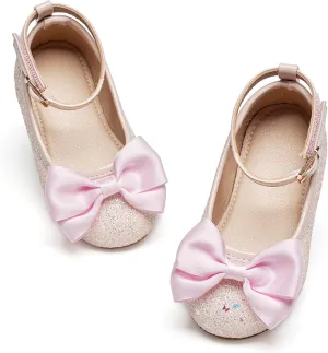 GINFIVE Toddler Girls Dress Shoes Mary Janes Ballerina Flats for Girls Shoes Toddler