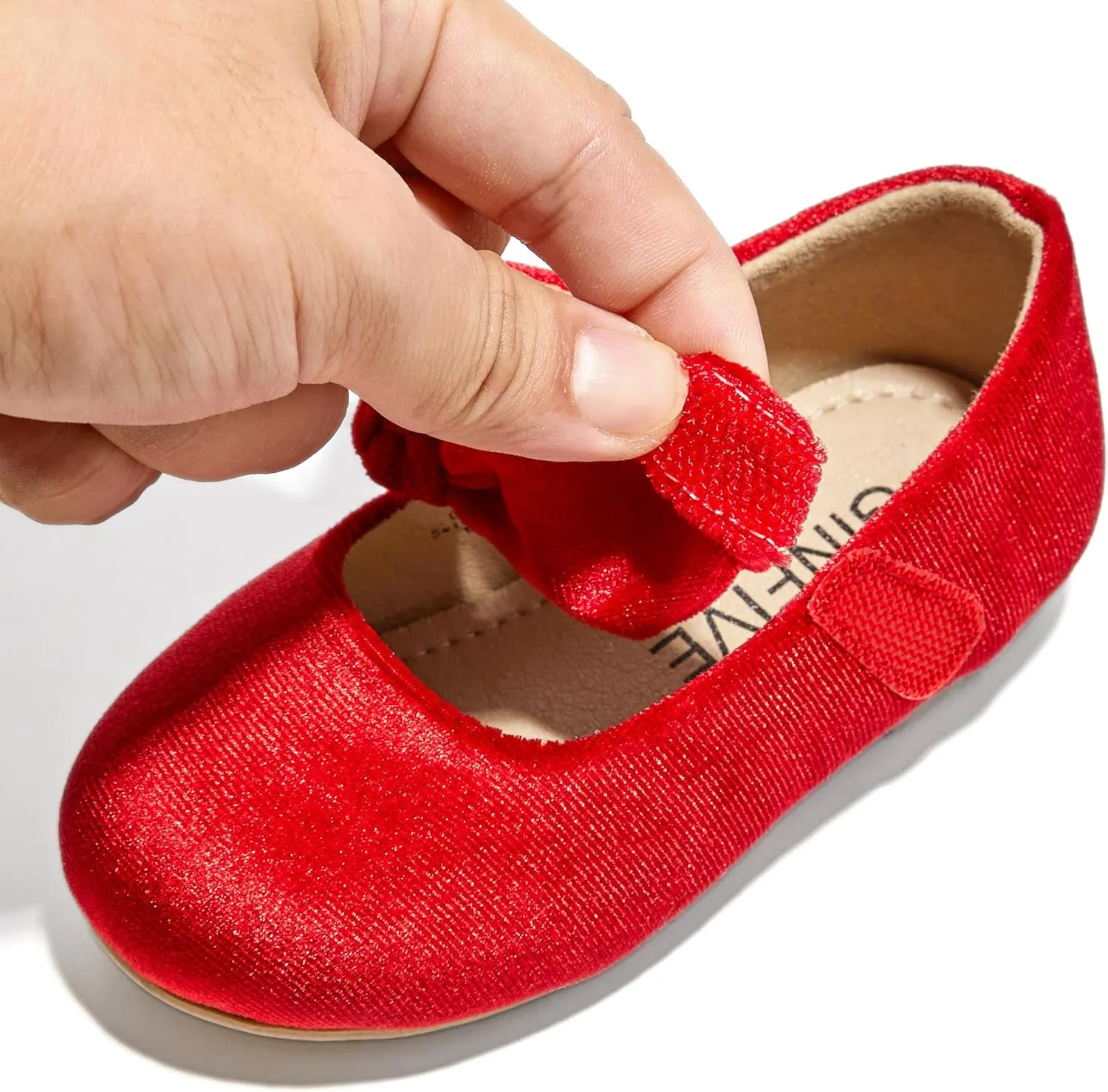 GINFIVE Toddler Girls Dress Shoes Mary Janes Ballerina Flats for Girls Shoes Toddler
