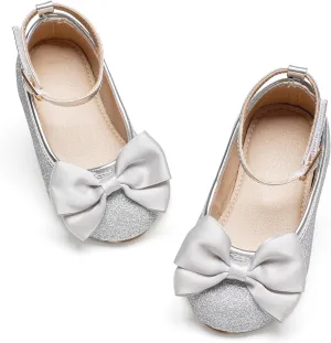 GINFIVE Toddler Girls Dress Shoes Mary Janes Ballerina Flats for Girls Shoes Toddler